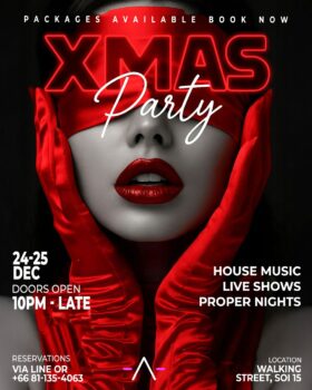 Christmas Party at AKIRA nightclub Pattaya Walking Street Soi 15