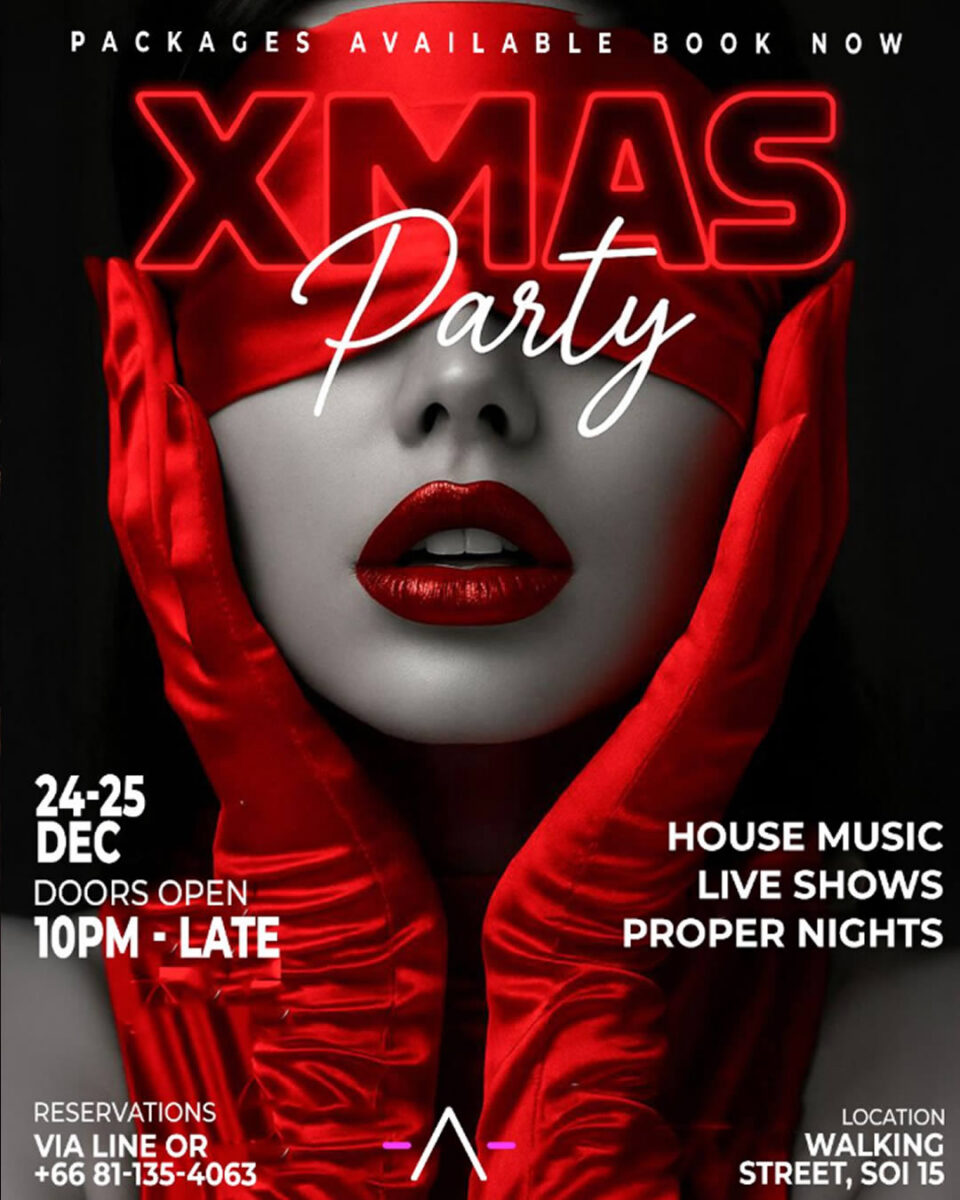 Christmas Party at AKIRA nightclub Pattaya Walking Street Soi 15